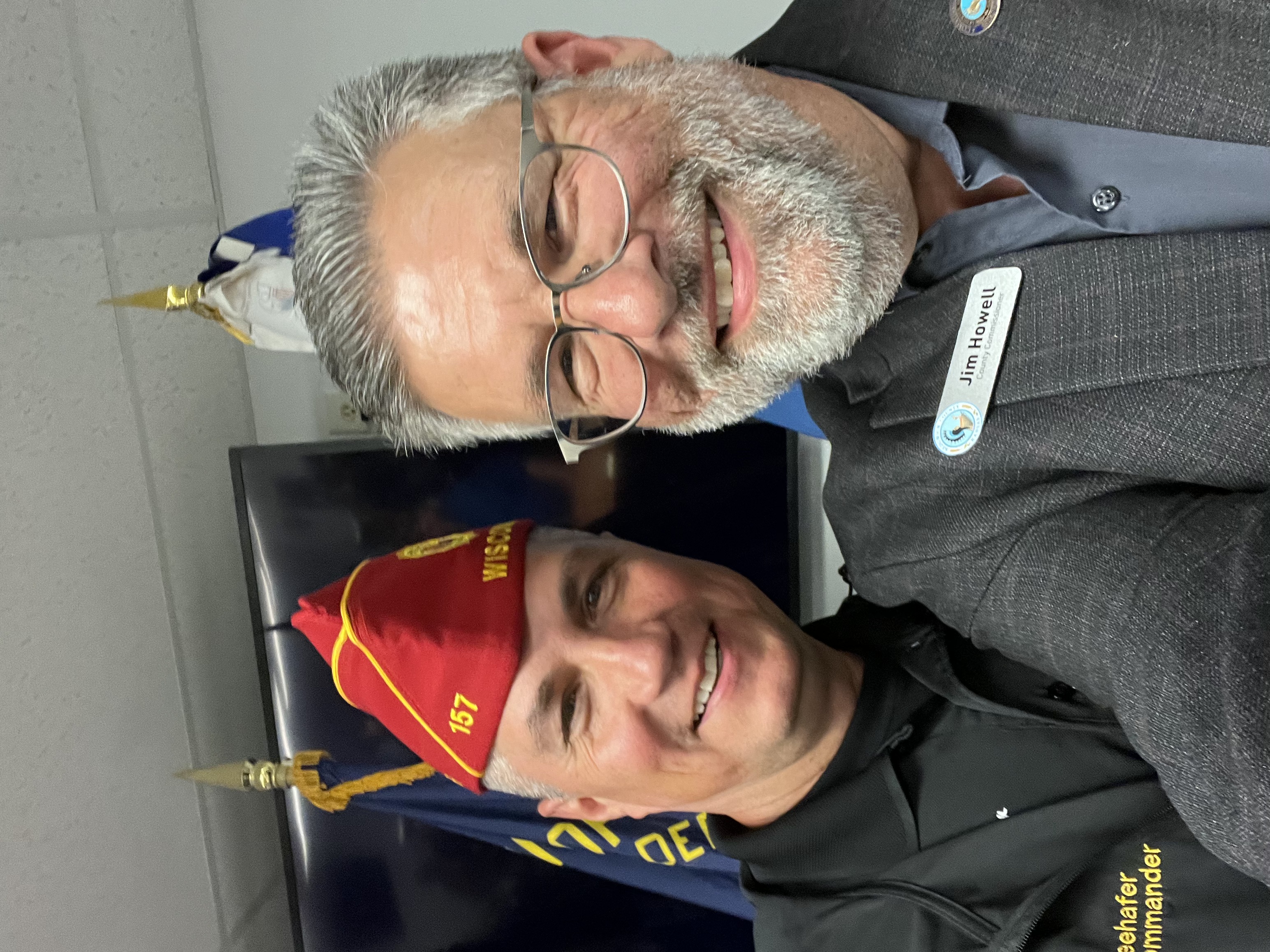 With American Legion Commander Post 157